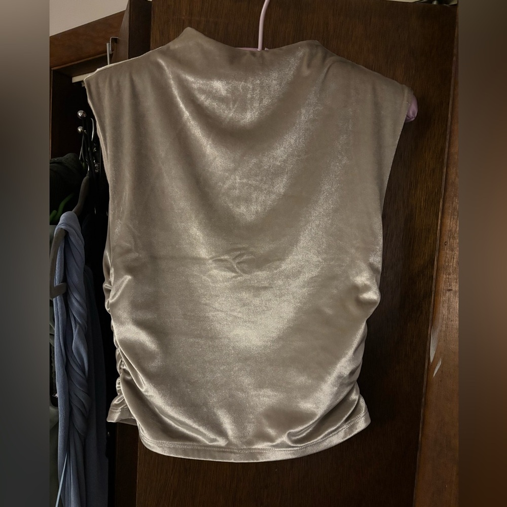Velvet Ruched Tank Top - Abercrombie! (Never worn)